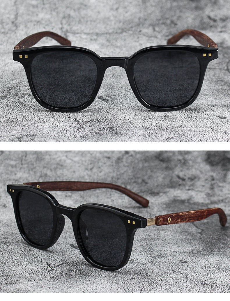 Retro Sonnenbrille aus Holz