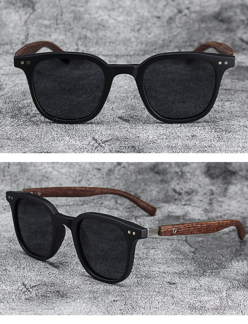 Retro Sonnenbrille aus Holz